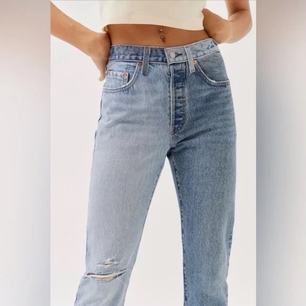 Levi's 501 Straight Two Tone Indigo - Size 27 - Like New